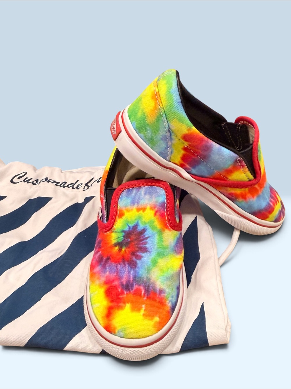 Vans Kids Spiral Custom Made Tie Dye w/Dust Bag